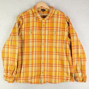Cotopaxi Yellow and Orange Plaid Button Down Shirt